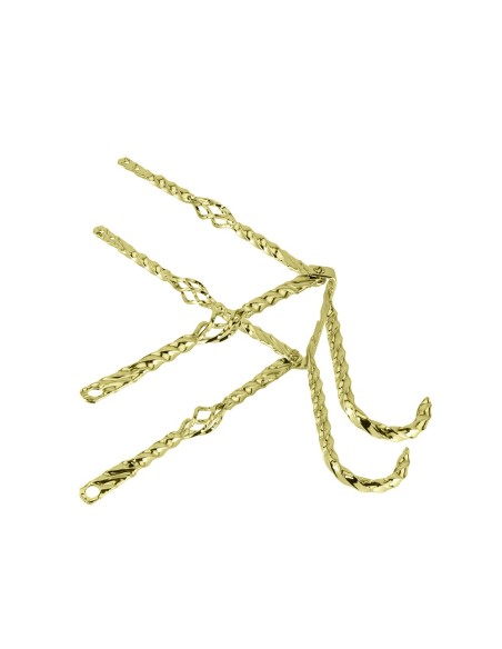 20 Lowrider Cage Square Twisted Continental Kit Gold.